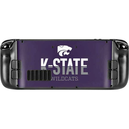 Kansas State University K-State Wildcats Gradient Steam Deck Handheld Gaming Computer Skin